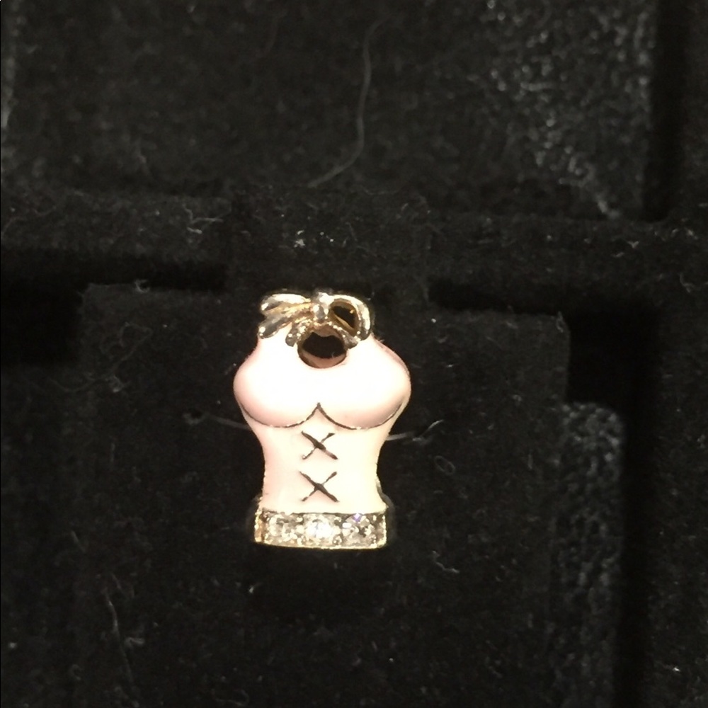 New Pink enameled bustier